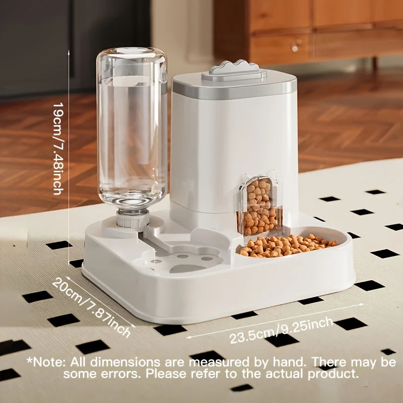 Distributore Automatico Acqua e Cibo per Gatti Gravity-Fed 1-Peck