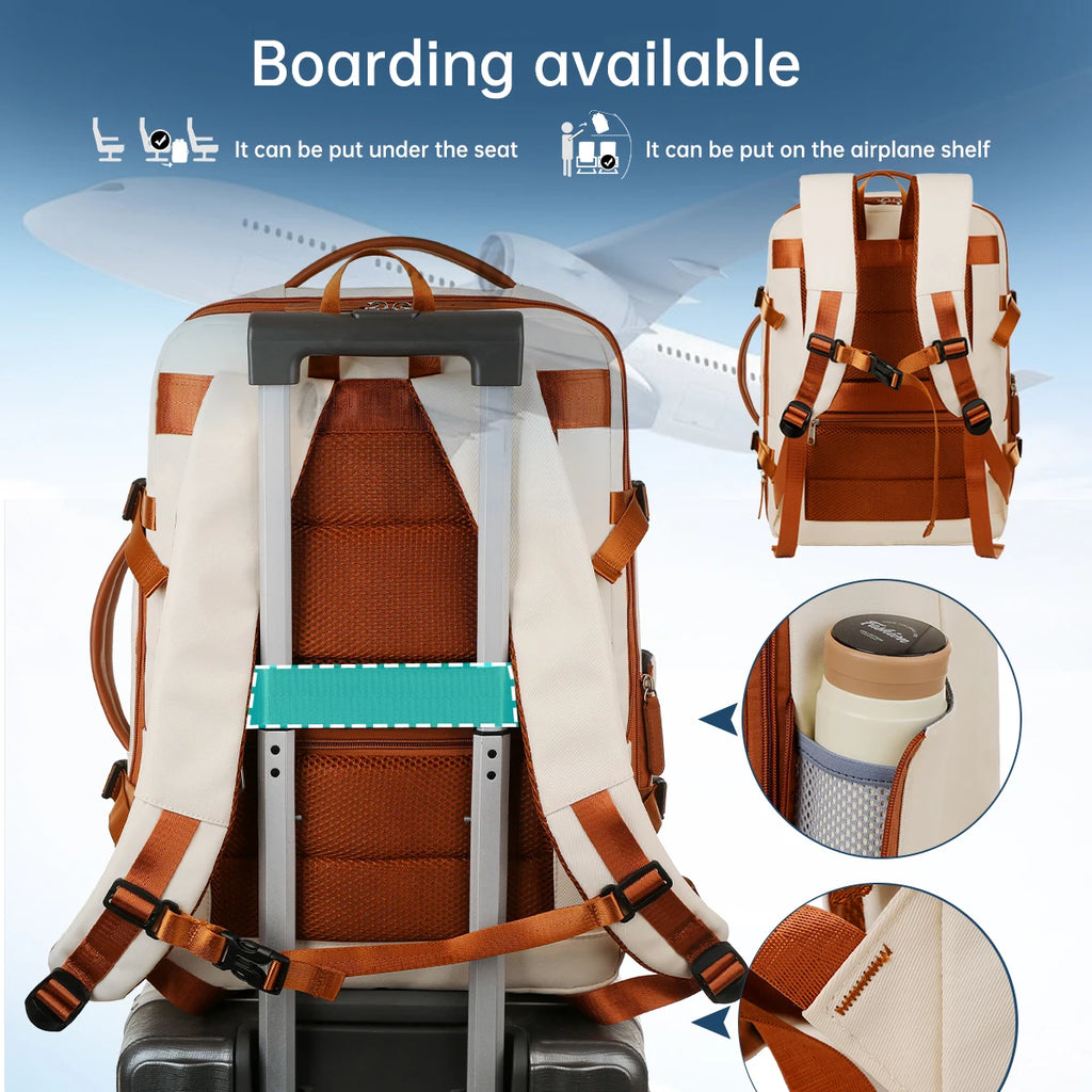 Sac à dos unisexe grande capacité pour ordinateur, voyage, école, plein air