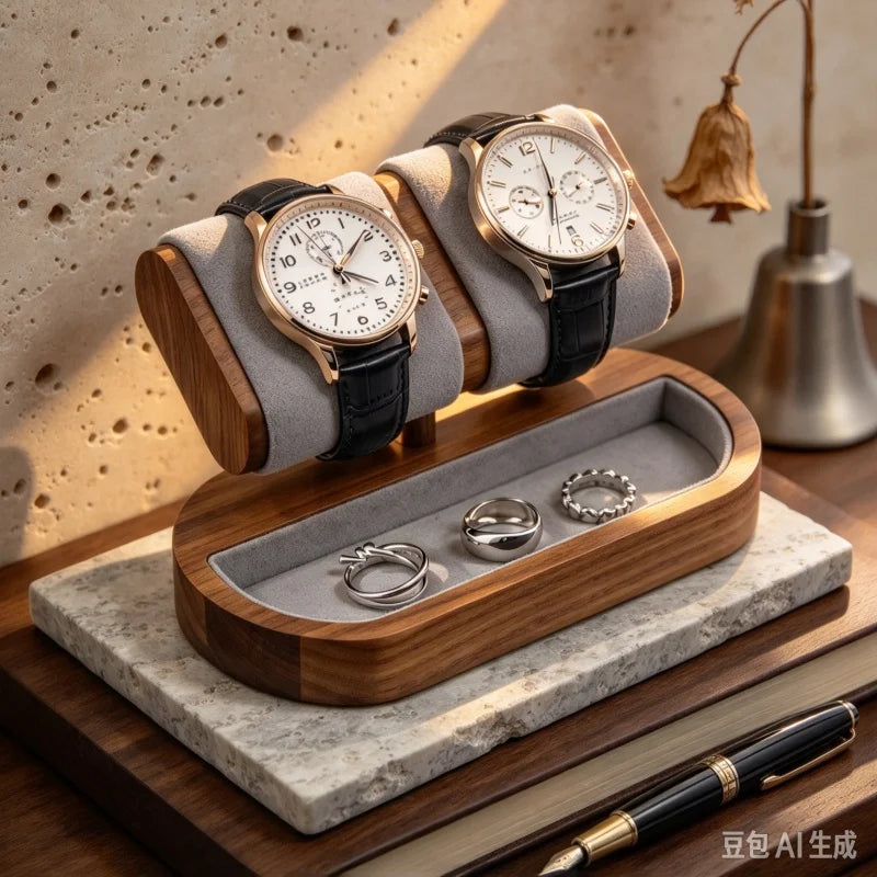 Oirlv Wooden Watch Stand Bracelet and Bangle Display Stand for Entryway Decoration Jewelry Storage Gifts Wholesale Display racks
