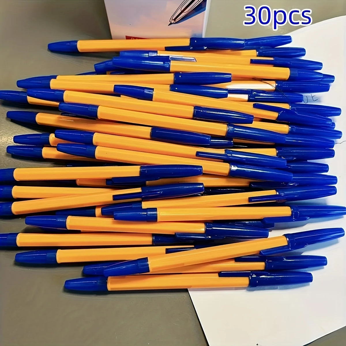 30 Penne a sfera fine point con inchiostro duraturo, clip e pulsante