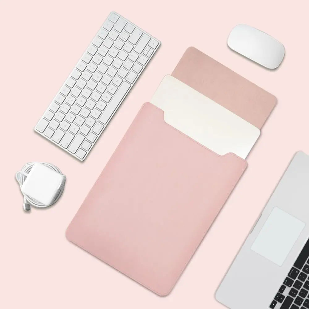 Cover Protettiva per Laptop 13-15 Pollici, Sleeve Ultra Sottile in PU Leather