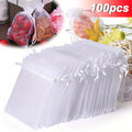 100 Sacchetti Organza con Cordoncino, Confezioni Regalo Joyeria Feste Matrimonio