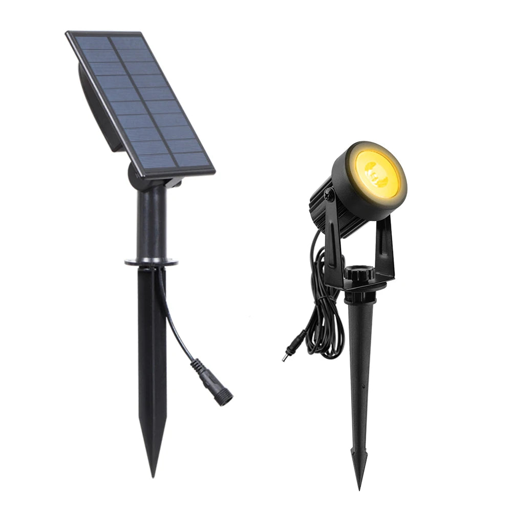 Lampada da giardino a energia solare LED IP65 con luci RGB e bianco…