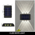 Lampada da Parete Solare 12 LED Impermeabile per Giardino e Patio