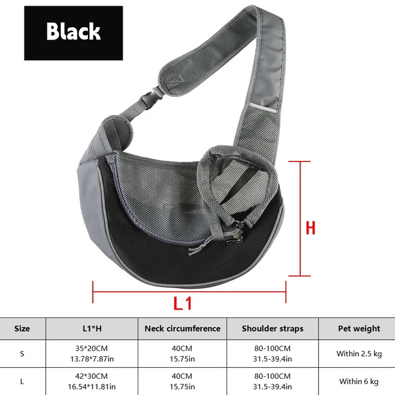 Zaino trasportino per cane e gatto, zaino crossbody traspirante da 20 kg