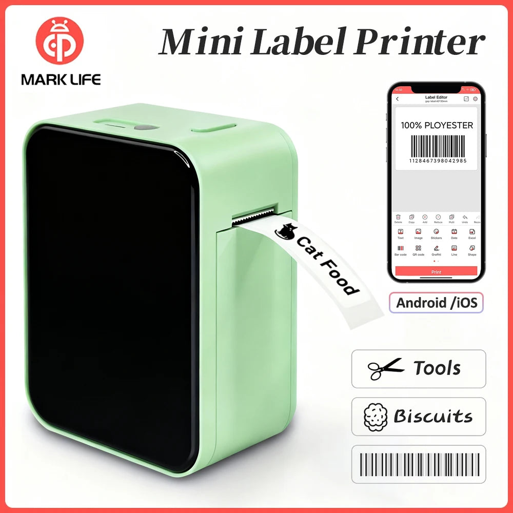 Stampante termica portatile P15 Mini – Etichette adesive Bluetooth 15 mm