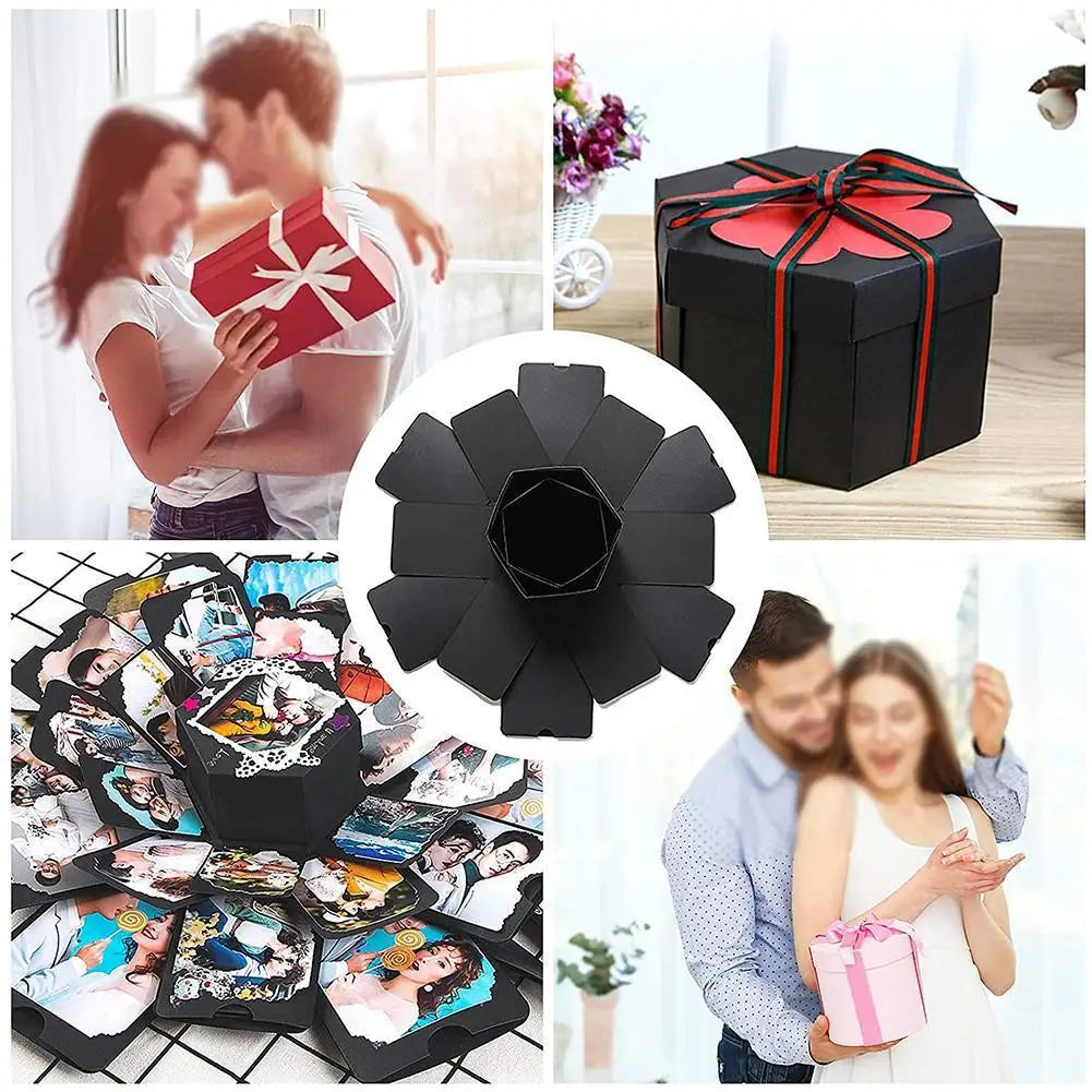 DIY Explosion Photo Album Gift Box DIY Scrapbook Lovely Surprise Explosion Couple Box Love Memory Anniversary Gift