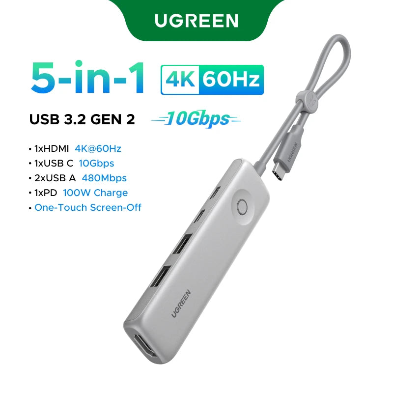 Docking Station USB‑C 10 in 1 con doppio HDMI 8K/4K, RJ45, PD 100 W