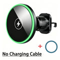 Caricatore wireless magnetico 30W per auto con LED, per iPhone 12‑17 Pro Max