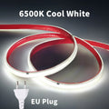 Striscia LED COB 220V 296 LED/m, alta luminosità, impermeabile e flessibile