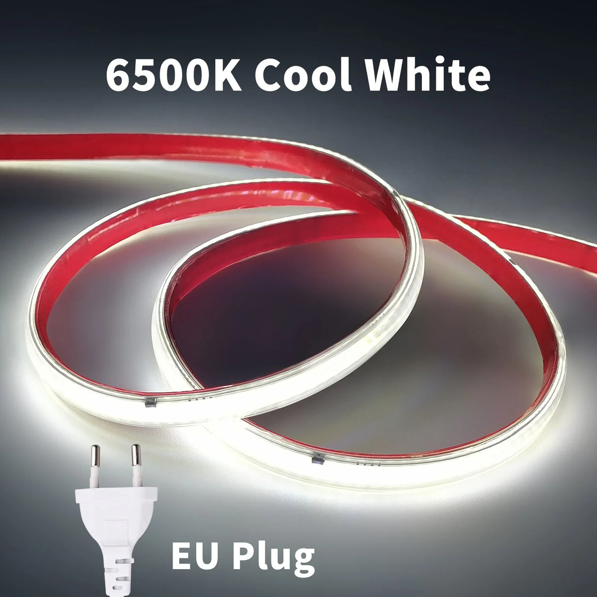 Striscia LED COB 220V 296 LED/m, alta luminosità, impermeabile e flessibile