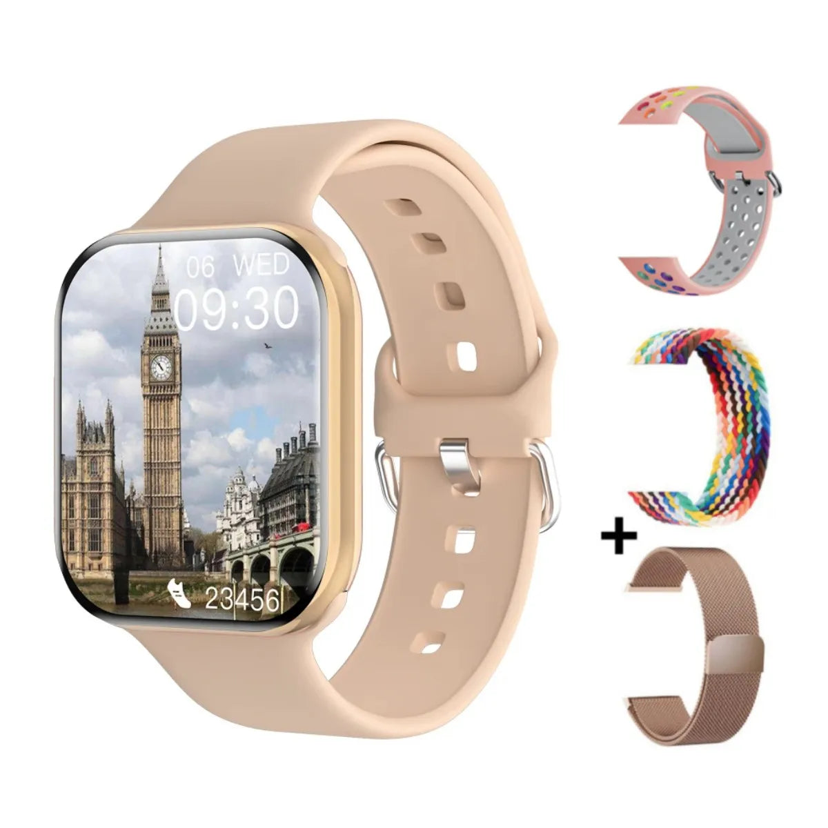 Smartwatch 2026 GPS per Apple, AMOLED HD 1.9", 10 sport, impermeabile IP68,…