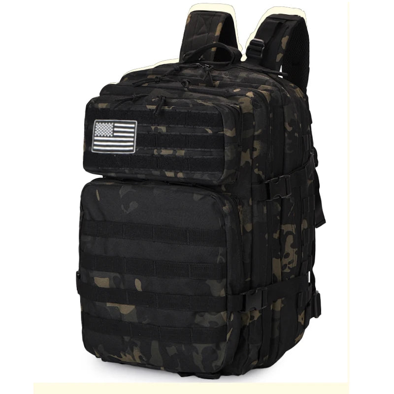 Sac à dos tactique 25/50L avec système Molle pour la randonnée, le camping, la chasse et la pêche