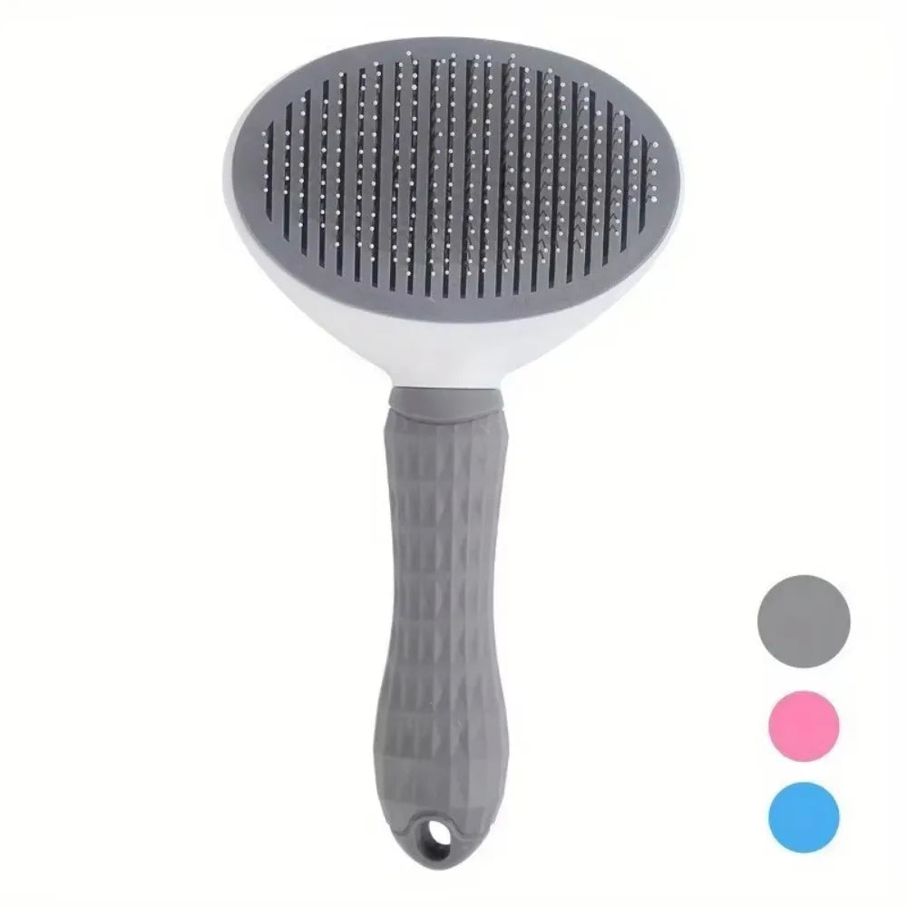 Spazzola slicker per rimozione peli di cani e gatti, pettine anti-shedding