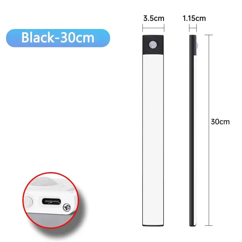 Lampada a LED ricaricabile con sensore di movimento per armadi e cucina –…