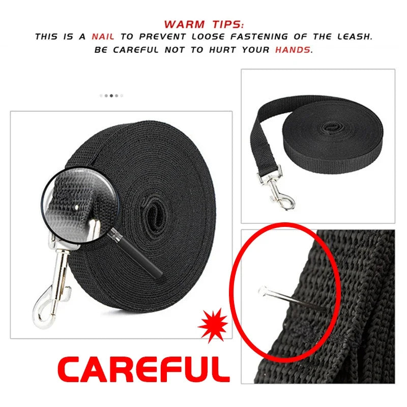 Guinzaglio in Nylon per Cani – Lanyard da 1,2 m a 30 m, Resistente e Versatile
