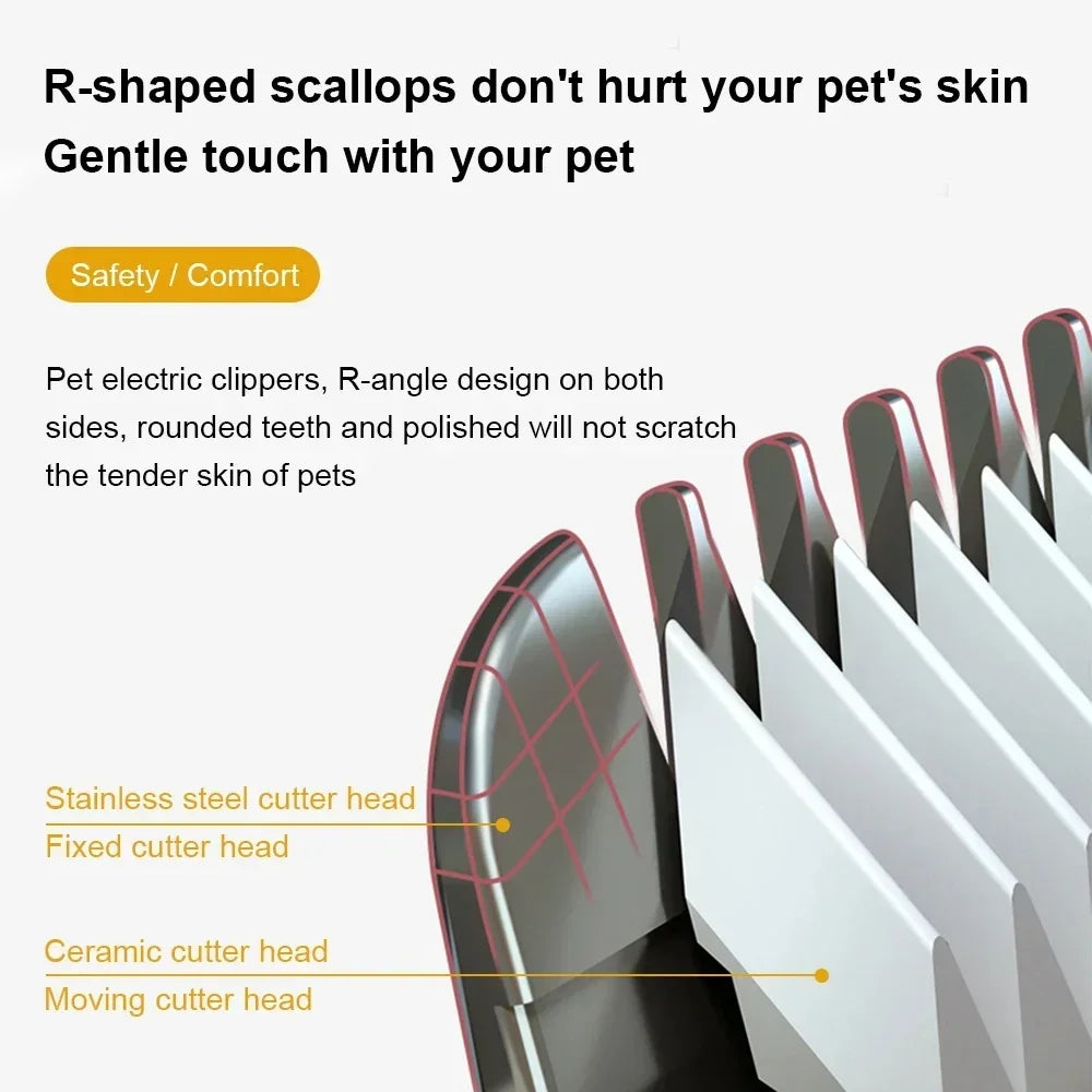 Clipper elettrico professionale per cani e gatti, ricaricabile USB, CE…