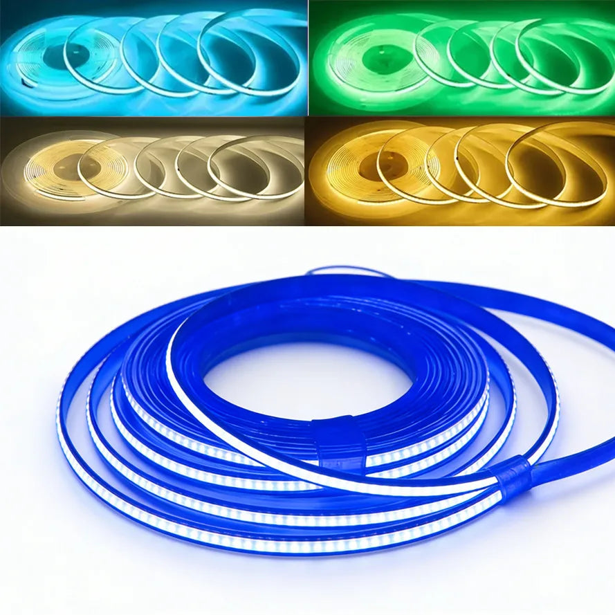 Striscia LED COB 320 Leds/m 8 mm 12‑24 V – Alta luminosità, colori…