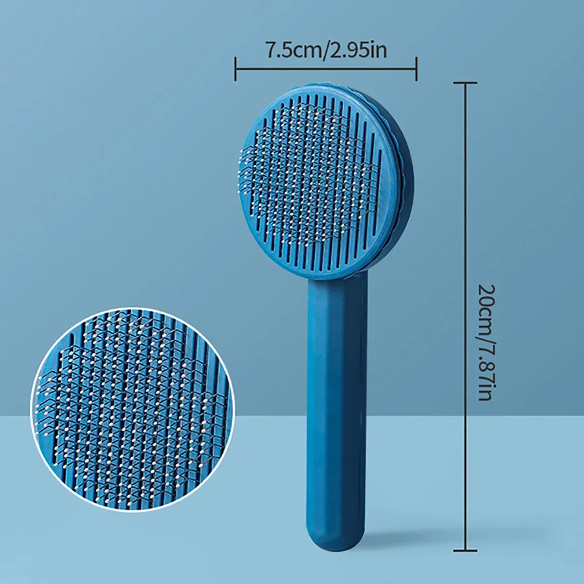 Spazzola per cani e gatti – Pettine in acciaio inox con impugnatura ergonomica