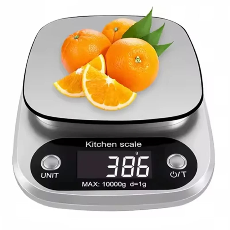 Bilancia da cucina digitale 10 kg con display LCD e 6 unità di misura