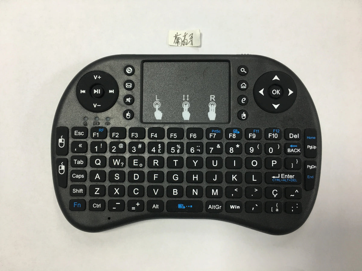 Tastiera mini wireless retroilluminata con touchpad e supporto multilingua