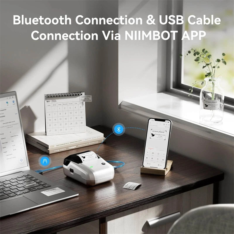 Stampante termica portatile B1 – Etichette adesive 2 pollici Bluetooth