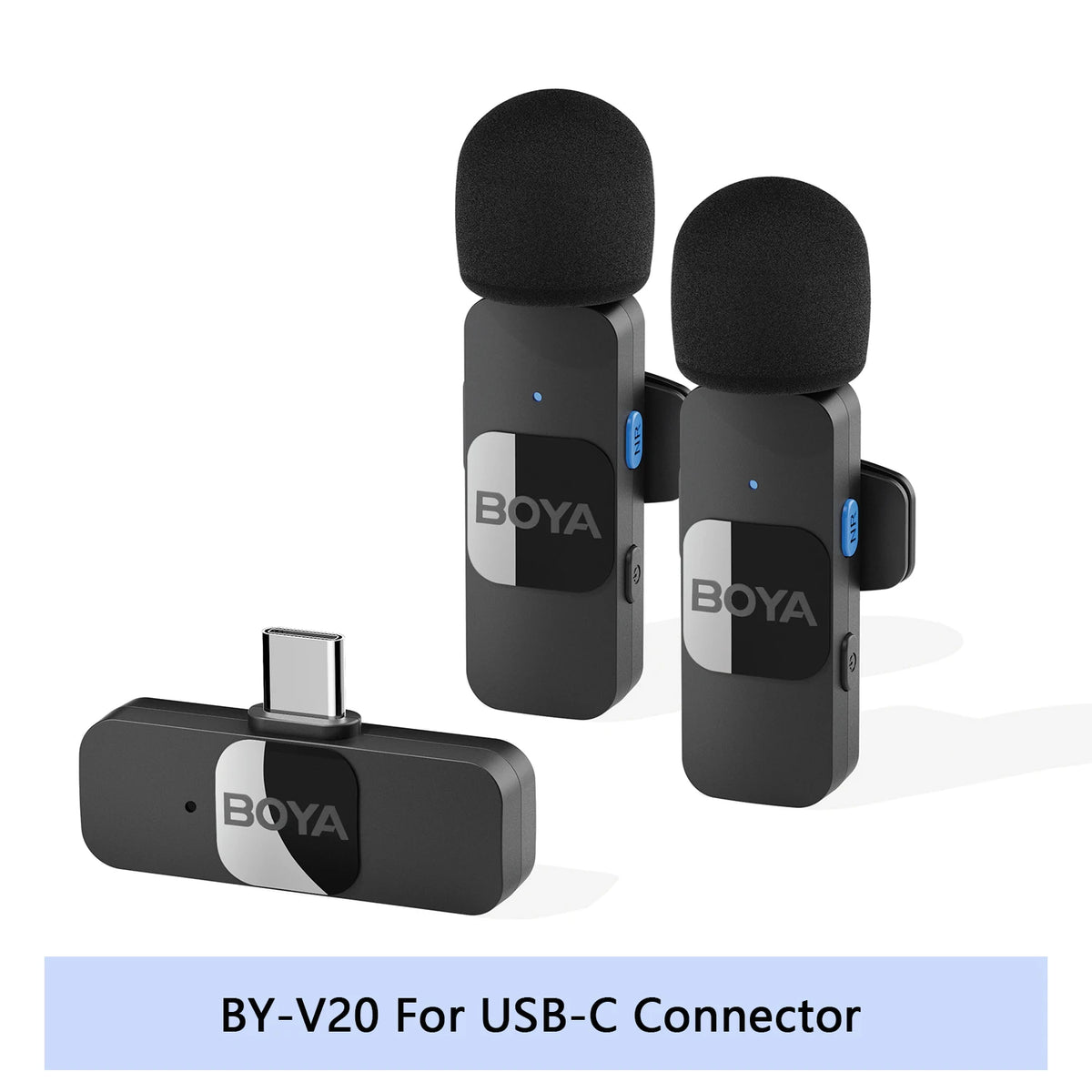 Microfono Lavalier Wireless 2.4GHz per iPhone e Android – Vlog e Streaming