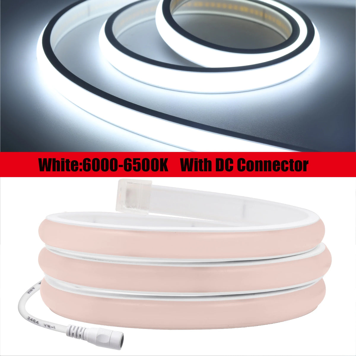 Striscia LED Neon COB Flessibile Impermeabile 12V 24V Alta Luminosità