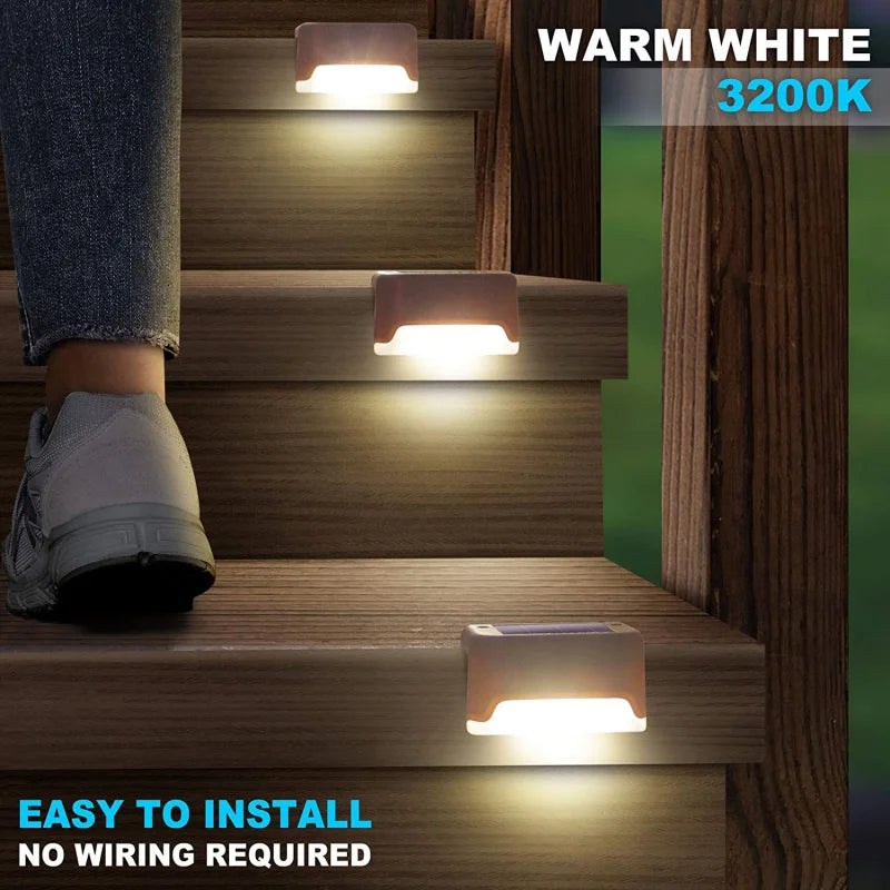 Set da 4‑32 Lampade LED Solari per Esterno – Gradini, Sentieri e Giardino, IP65