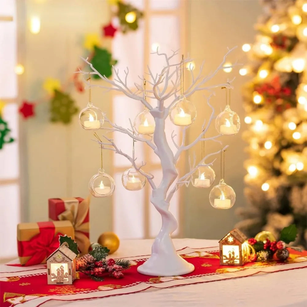 Portacandele in vetro a globo per tealight – Set 6 o 12 pezzi, vasi succulente…
