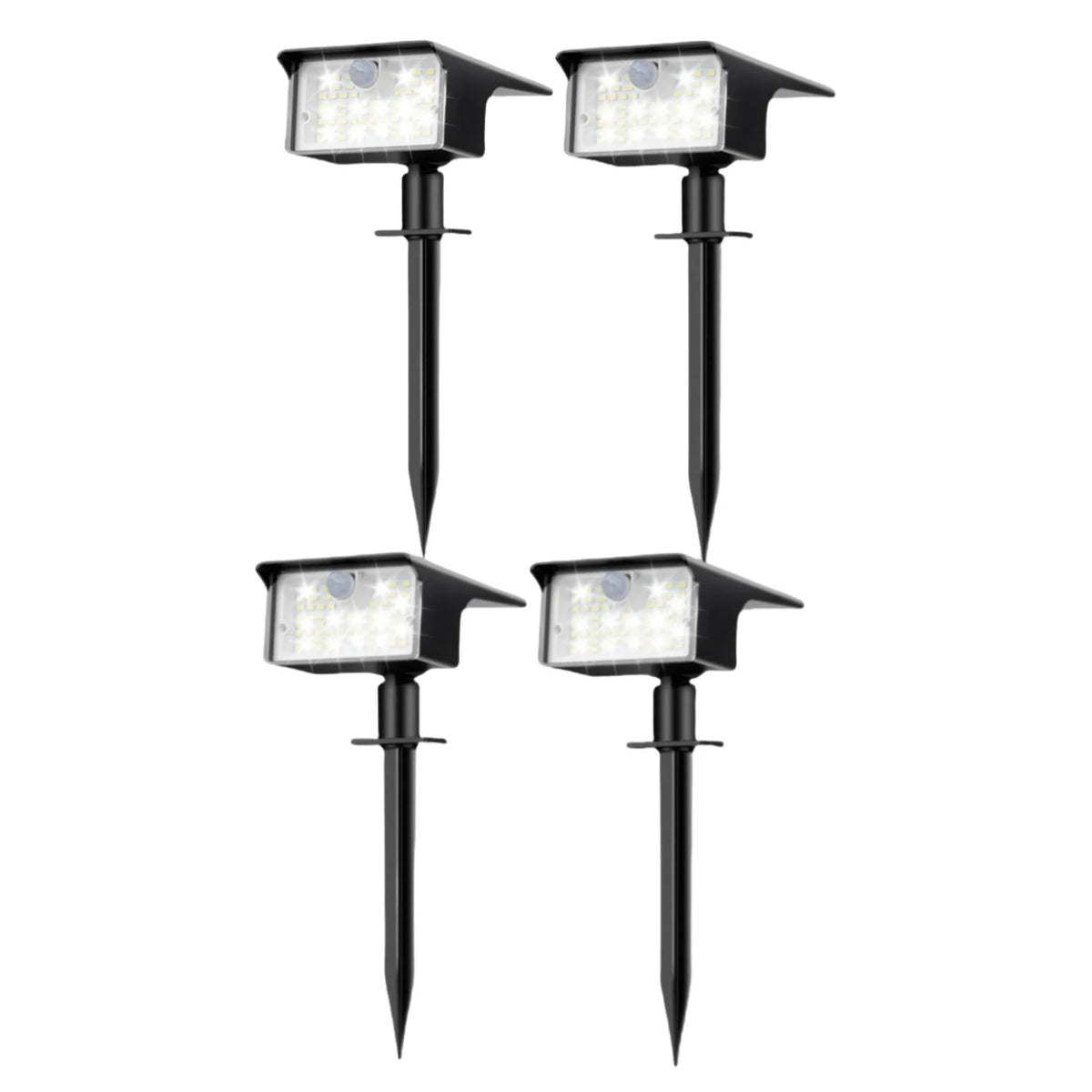 Faretti Solari da Esterno con Sensore di Movimento, 62 LED, 3 Modalità