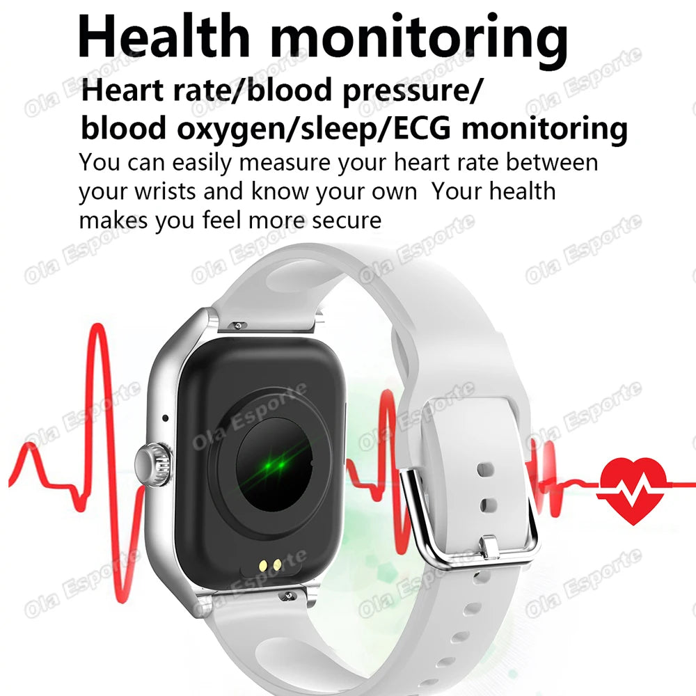 Smartwatch 2.01'' Waterproof Fitness con Monitor Cardiaco e Chiamate