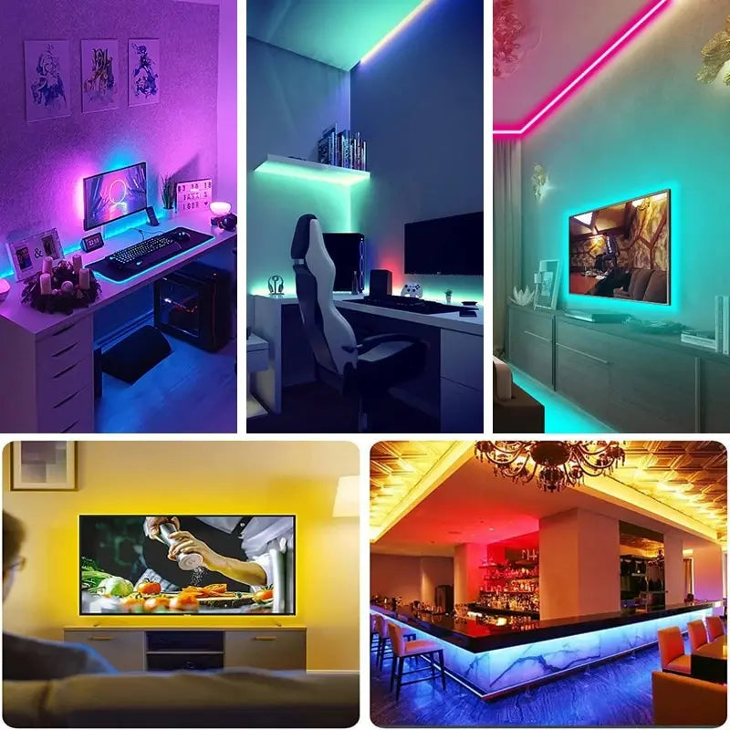 Striscia LED RGB USB 5V per retroilluminazione TV – Controllo 3 tasti