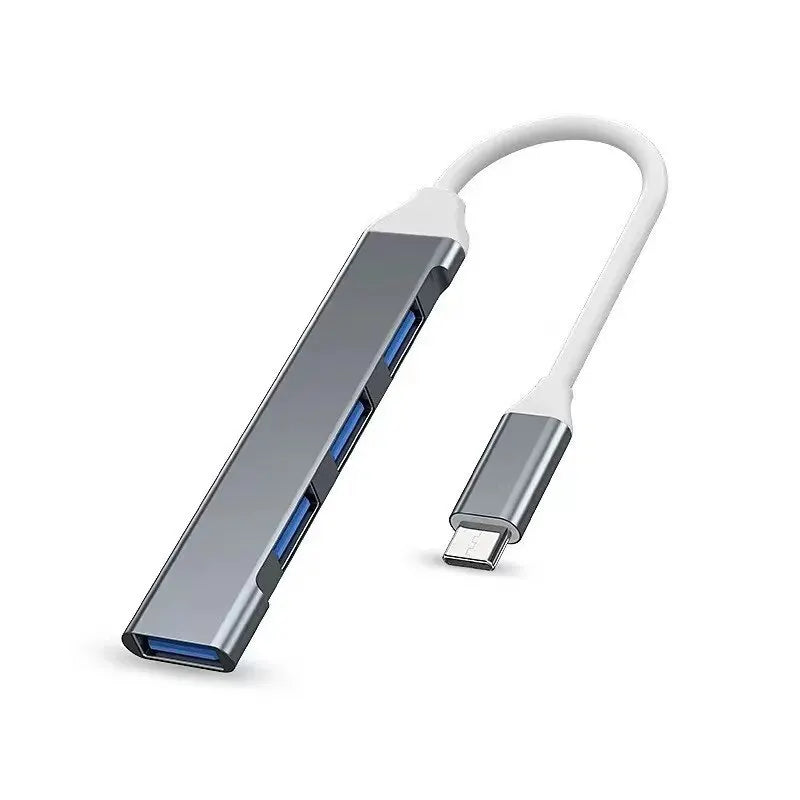 Hub USB Type‑C 4 porte OTG – Compatibile con Xiaomi, Lenovo, MacBook e PC