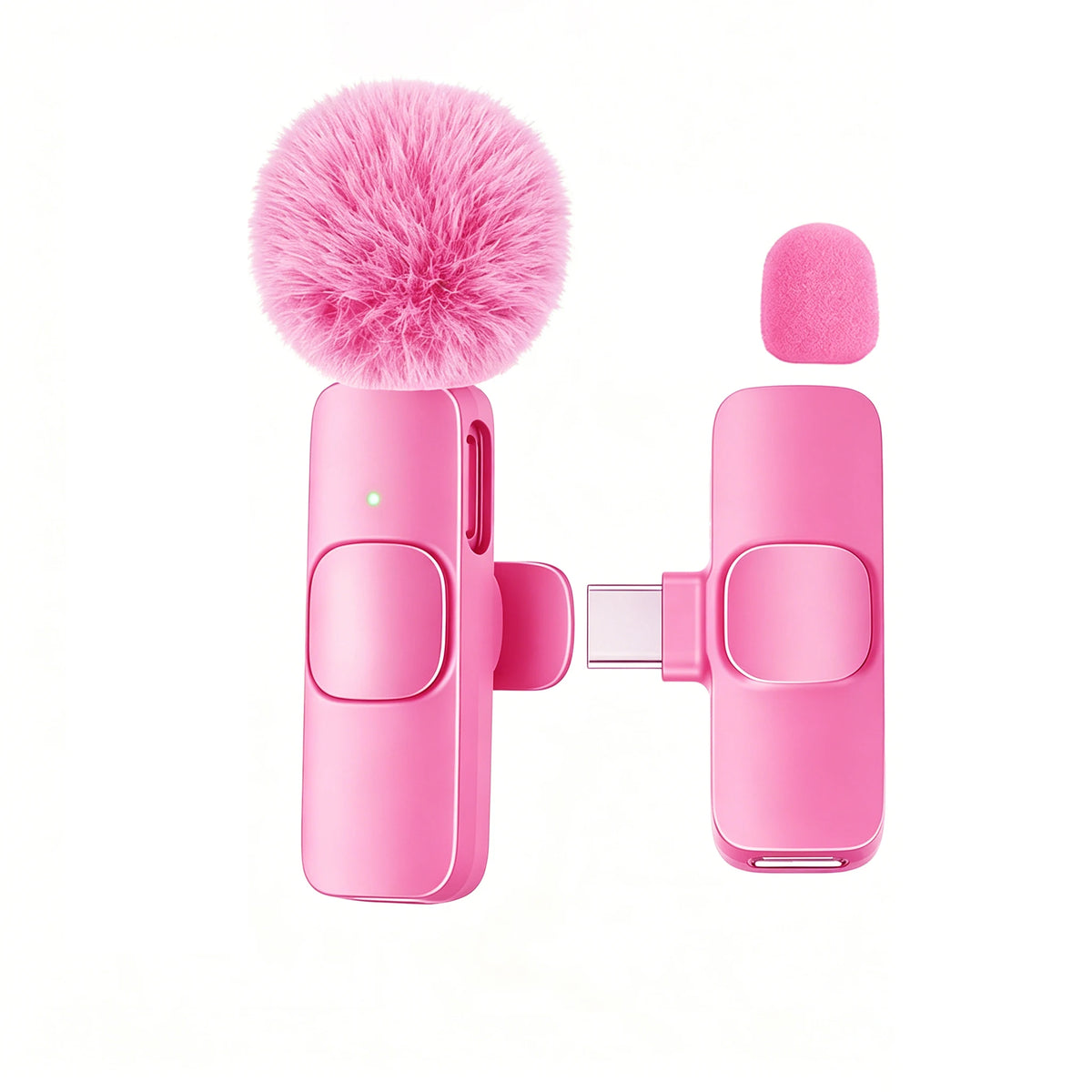 Microfono Lavalier Wireless Type‑C con Bassa Latenza e Raggio 30 m – Plug & Play