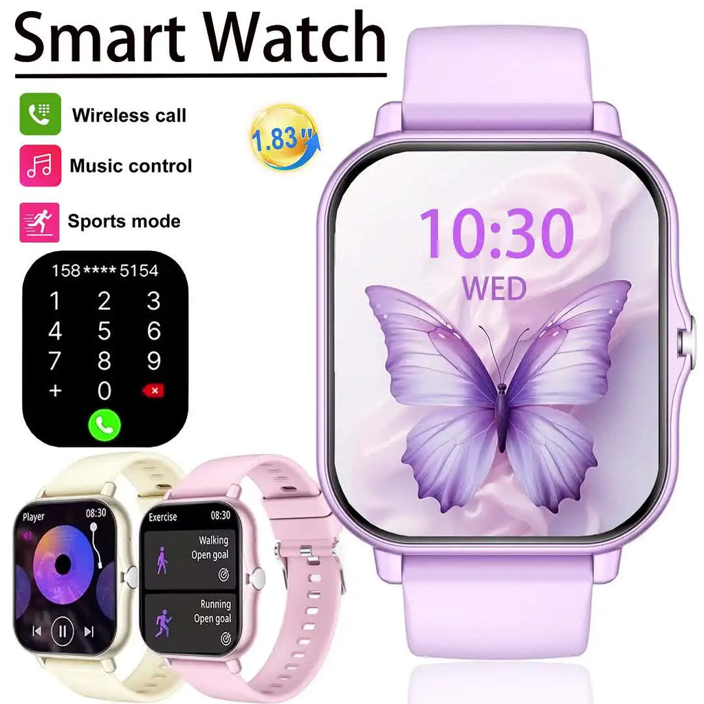Smartwatch sportivo full‑screen 1.8" con chiamata wireless e monitor del sonno