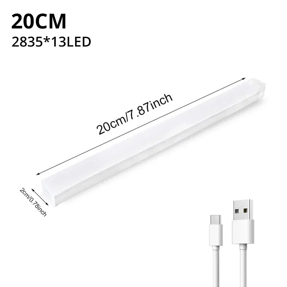 Luce Notturna a Sensore di Movimento Ricaricabile LED per Armadi e Corridoi