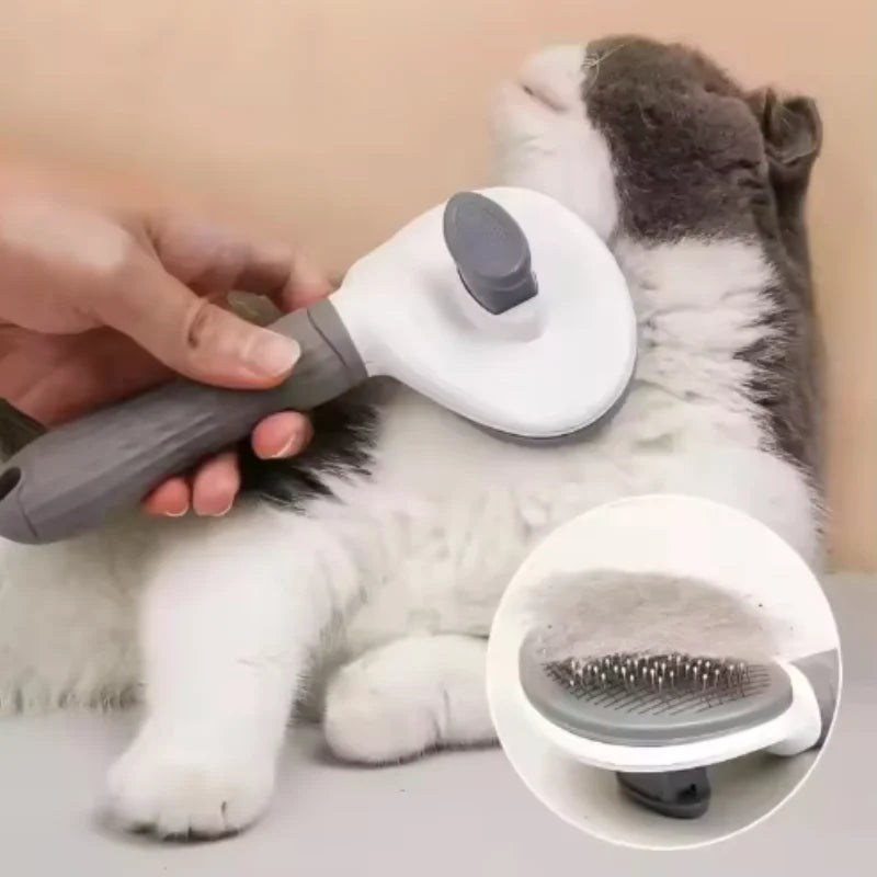 Spazzola auto-pulente 2 in 1 per cani e gatti – Pettine dematting e massaggio