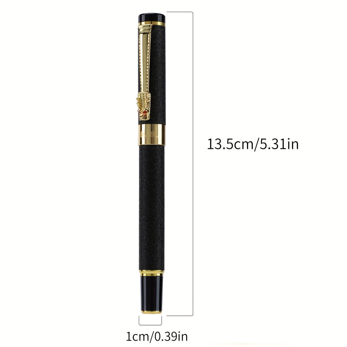 metal fountain pen with iridium 0.5mm tip – suitable for office, school, daily writing