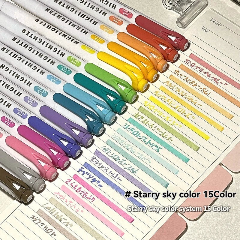 Set di Evidenziatori Fluorescenti 12 colori – Penna per studenti e…
