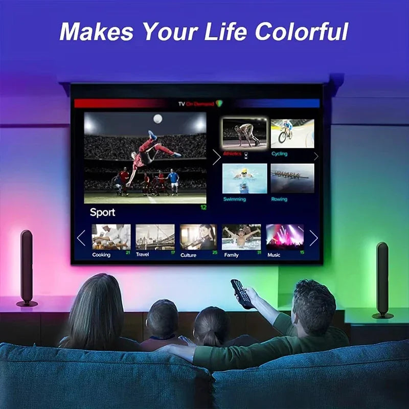 Barra LED RGB con sincronizzazione musicale, telecomando, per gaming, TV e…