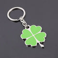 Metal High Quality Green Leaf Keychain Fashion Creative Beautiful Four Leaf Clover Alloy Lucky Key Chain Jewelry S161