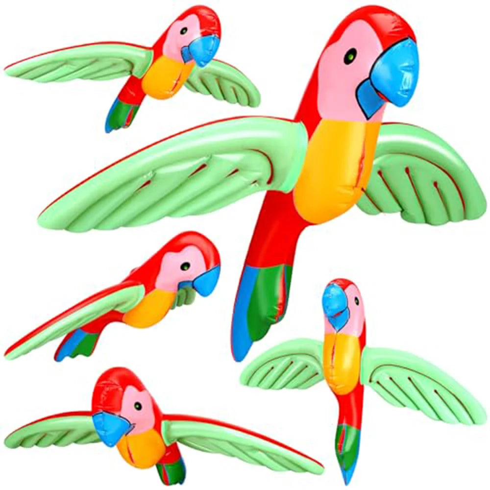 Pappagallo gonfiabile in PVC per giochi all'aperto e spiaggia