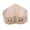 New Arrive Storage Boxes Heart Shape Wood Box Jewelry Box Wedding Gift Home Storage Bin Earrings Ring Box Makeup Wood Case Gift