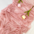 Chiffon Table Runner Boho Sheer Fabric for Wedding Decoration Arch Overlay Draping Decoration Birthday Party Table Decor
