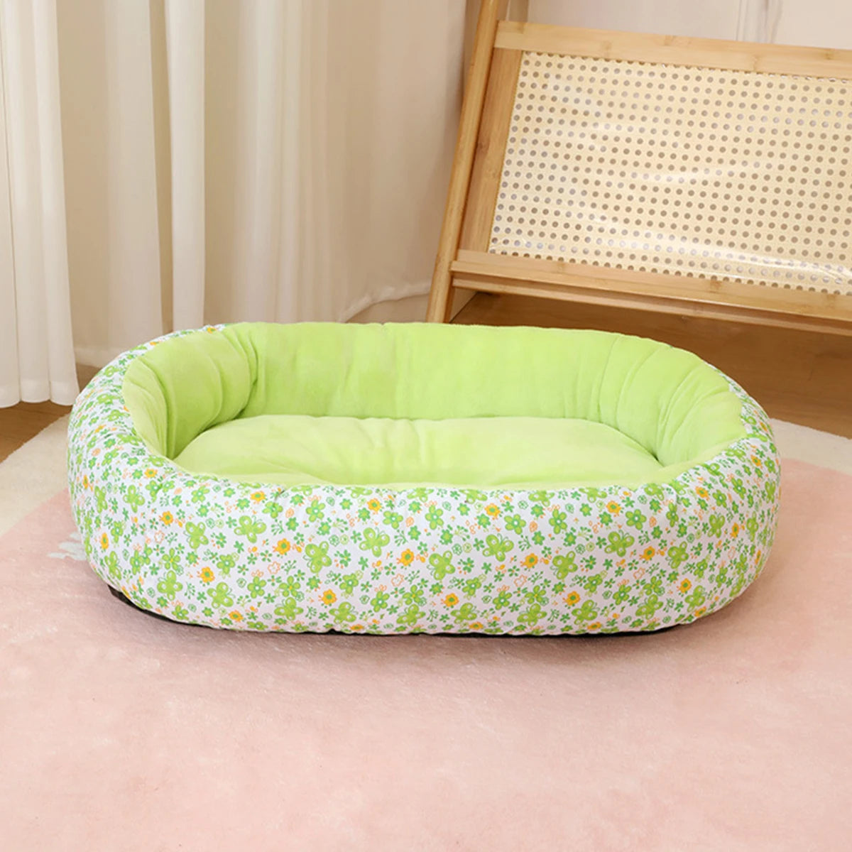 Letto morbido per cani e gatti – Cuccia all‑season in fibra, 4 colori