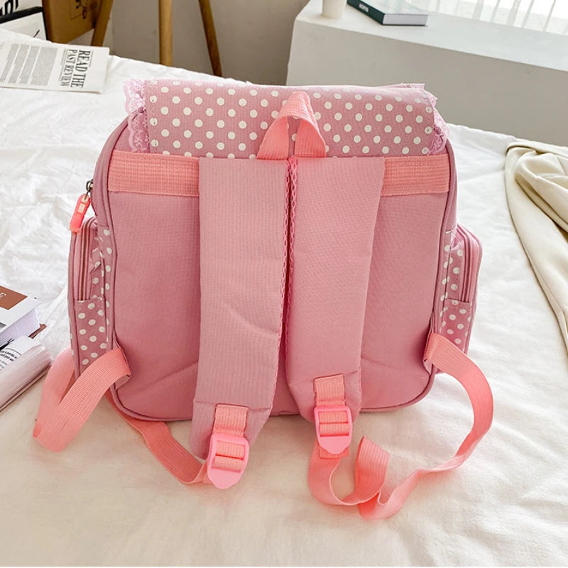 Sac à dos scolaire pour enfant, broderie fraise rose, cadeau d'anniversaire pour élève, nouveau cartable japonais dessin animé rose 2026