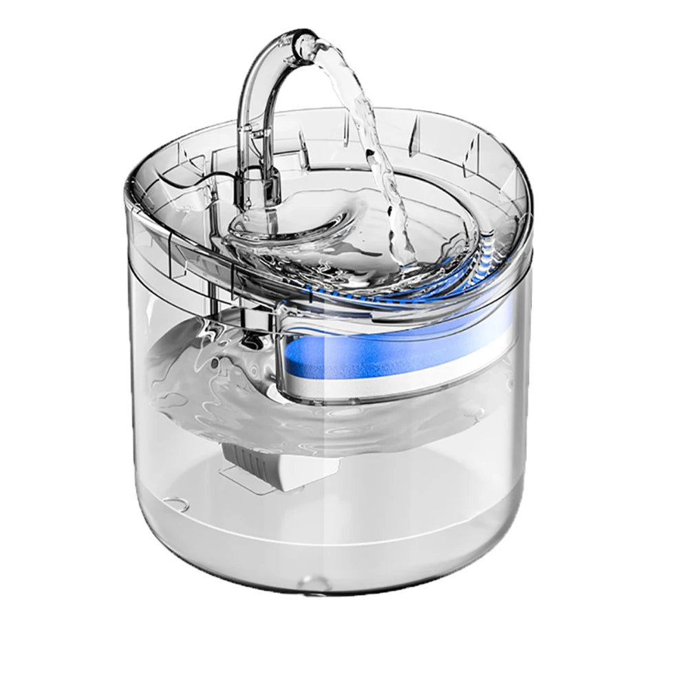 Distributore d'Acqua Automatico per Gatti e Cani – Vasca 2 L Trasparente…