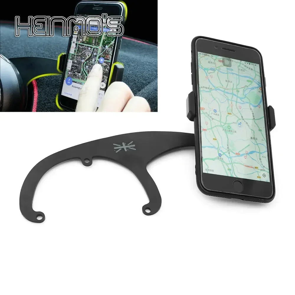 Supporto per telefono GPS per MINI Cooper R55 R56 R57 - Fissaggio interno nero