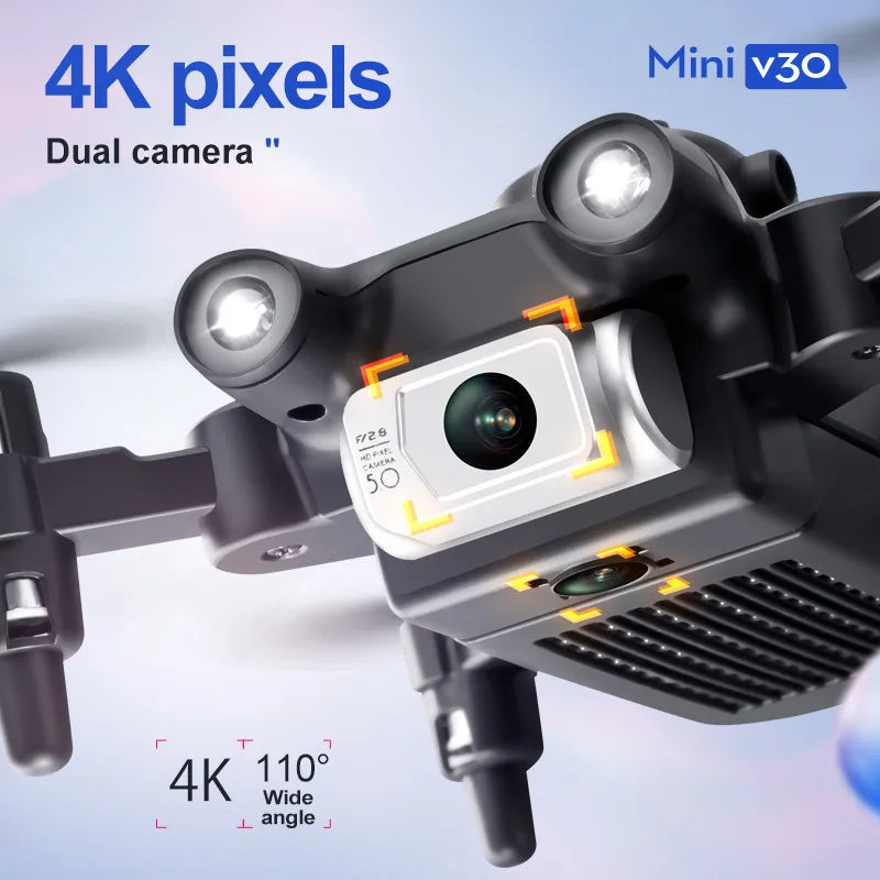 Mini Drone 4K con Doppia Camera, Evitamento Ostacoli a 5 Lati e Ali Pieghevoli…